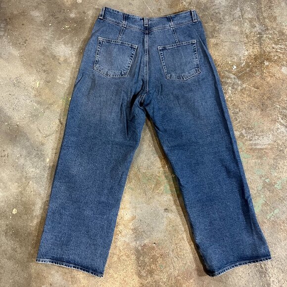 AG Adriano Goldschmied Darted Aven Jeans High Rise Straight Ankle Length Relaxed - Picture 2 of 5